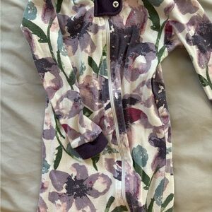 Floral Zip-Up Burt’s Bees Pajamas